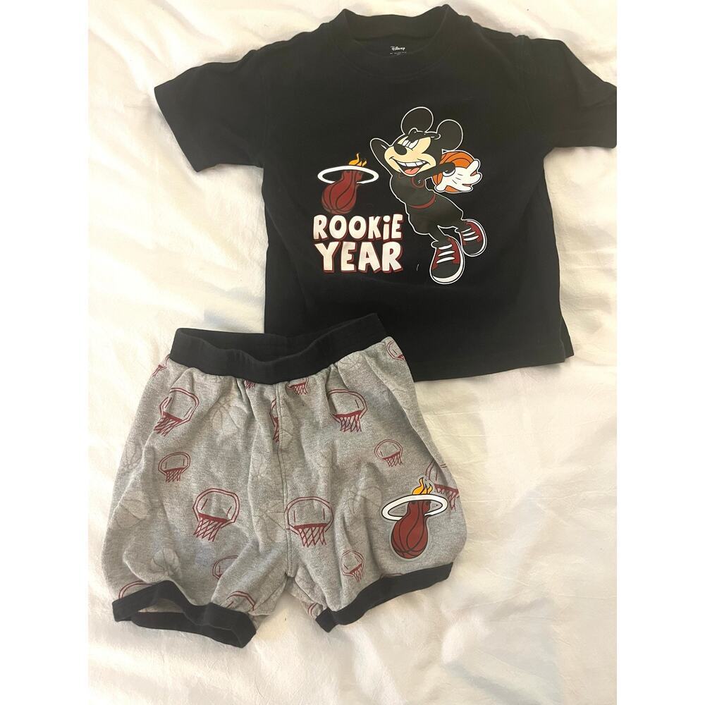 Toddler Mickey Mouse, Disney "Rookie Year" Top & Bottom Set 3T